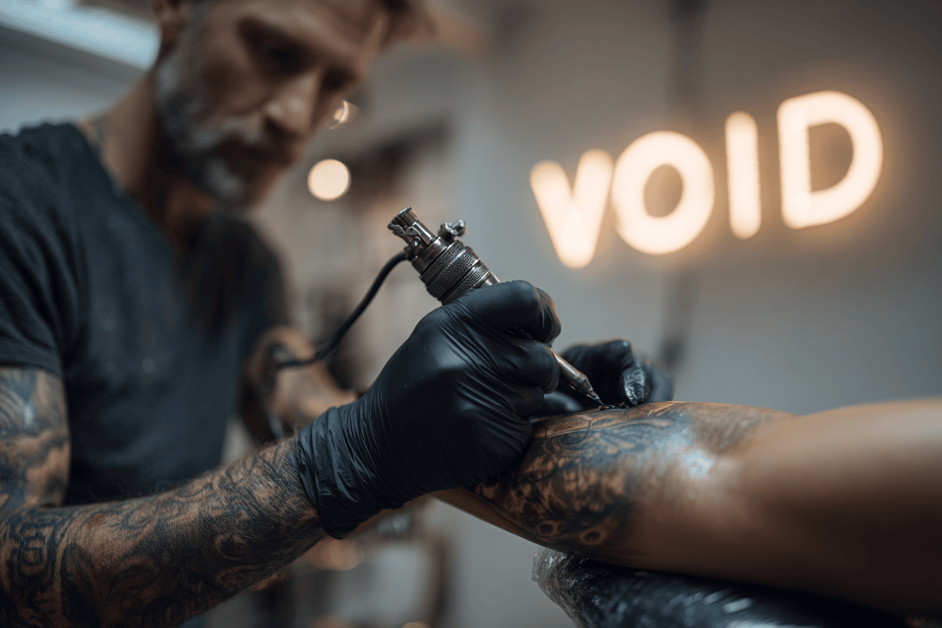 Void Ink Berlin Tattoo Studio Interieur - Professioneller Tattoo-Arbeitsplatz